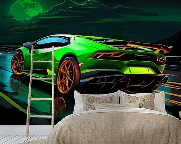 Lamborghini Huracan - Green 2 by MIROKKU
