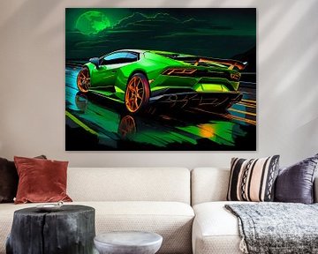 Lamborghini Huracan - Groen 2 van MIROKU