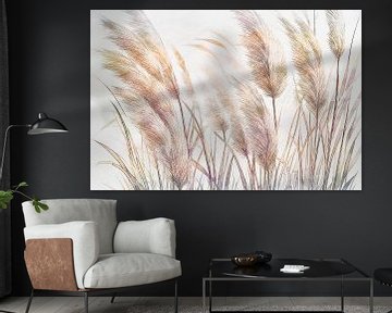 Pampas Grass Traum, Japandi Natur in erdigen Farben