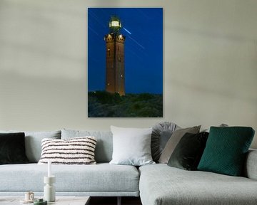 Night photo Lighthouse Ouddorp by Anton de Zeeuw