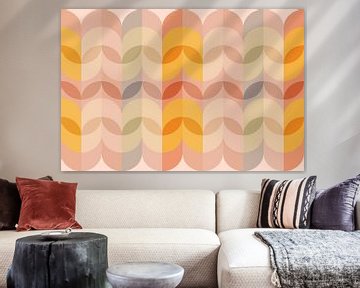 Bauhaus geometrie uit het midden van de eeuw, modern en abstract van Mad Dog Art