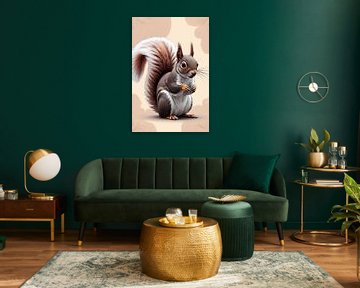 Realistic squirrel digital art by Art & Soul Creations