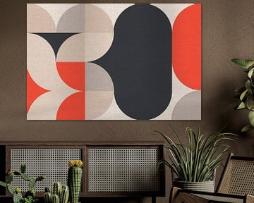 Zen Garten, retro skandinavisch abstrakt modern