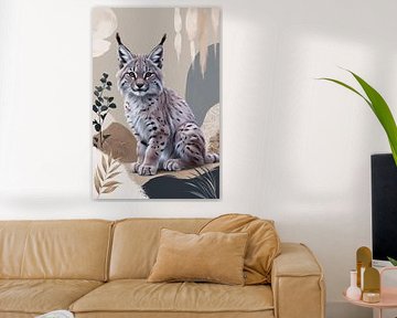 Rustige lynx illustratie