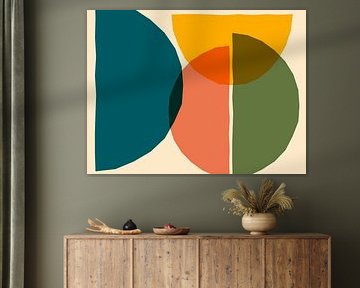 Abstraction in modern trend colours