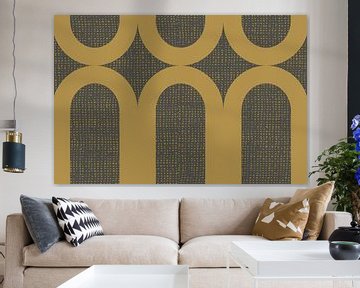 Gold Bogen Abstraktion Skandinavien Modern