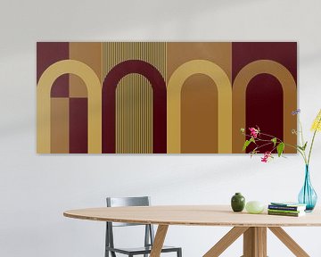 Moderne Bogen Abstraktion in skandinavischen Farben