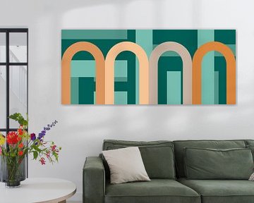 Modern bow abstraction in autumn trend colours