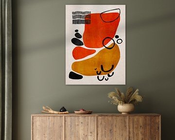 Organic abstract art - earthy tones by Online Arts