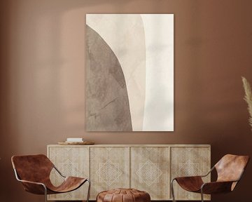 Organic abstract art - earthy tones by Online Arts