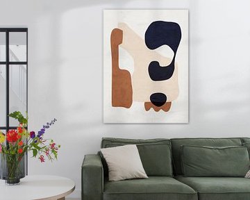 Organic abstract art - earthy tones by Online Arts