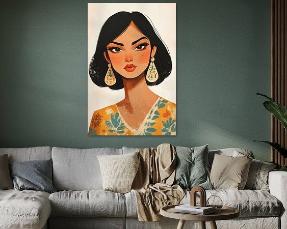 Example of the artwork in a room