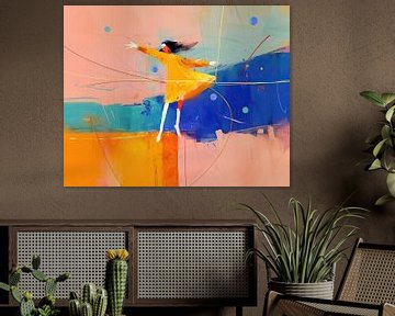 Portrait minimalist painting by ARTEO Paintings