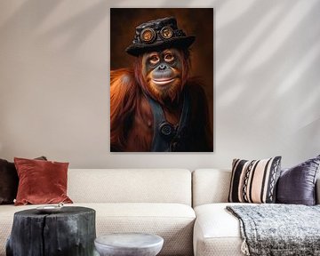 Steampunk Oerang-oetan van Harry Hadders