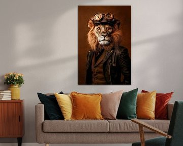 Steampunk Leeuw van Harry Hadders