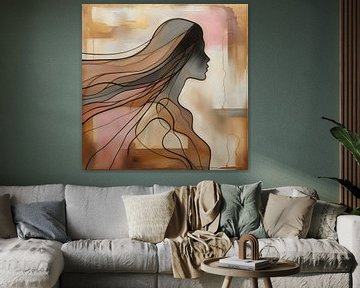 Silhouette de femme sur FoXo Art