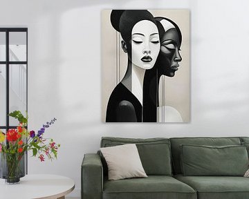 Abstract Reflection in Black and White van GᎥรєlค Art Ŧ๏г Y๏ย