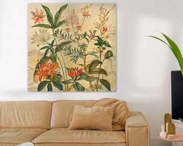 Botanische bloemen en planten print van Vlindertuin-Art