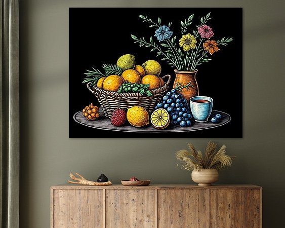 Example of the artwork in a room