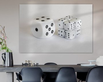 Large and normal dice or normal and small dice?
