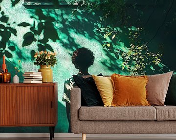 abstract green painting
