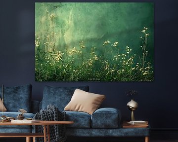 peinture abstraite verte