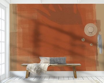 Organische Formen in Terra, Braun und Beige. von Dina Dankers