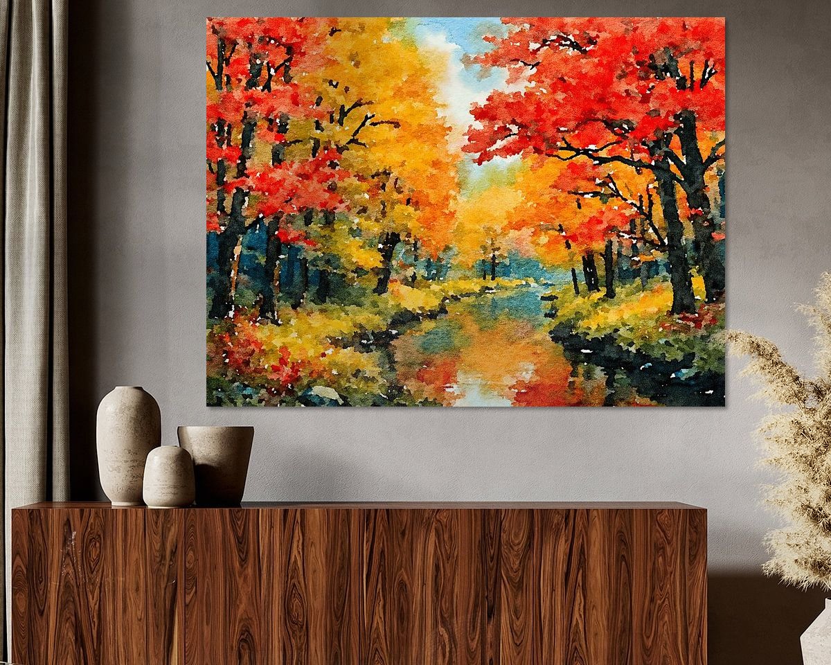 Example of the artwork in a room