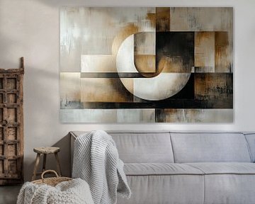 Gouden Abstractie van Lisanne Elzinga