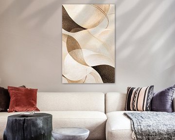Abstrakte Linien und wellenförmige Formen von Imperial Art House