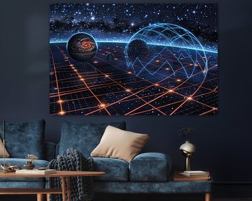 Galaxie sur nébuleuse sur Art & Soul Creations