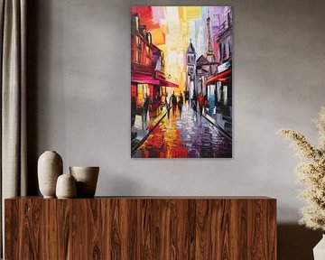 Colourful evening in the city by Imperial Art House