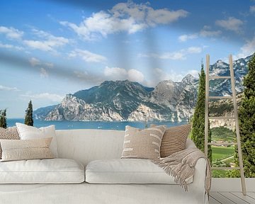 GARDASEE Panoramisch uitzicht  van Melanie Viola