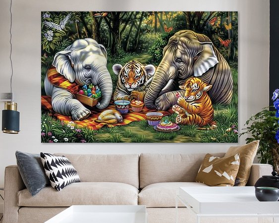Example of the artwork in a room