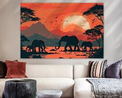 Example of the artwork in a room