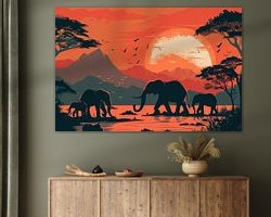 Example of the artwork in a room
