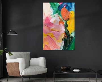 Kleurrijke abstracte verfstructuren van Imperial Art House
