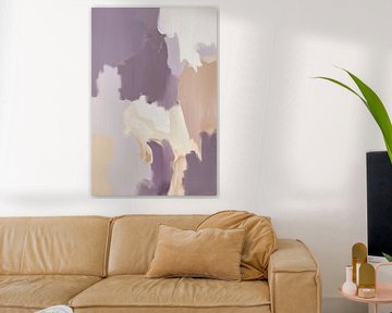 Abstract painting with soft colours