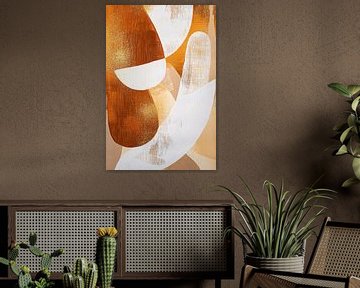 Warm abstract art design with texture by Imperial Art House