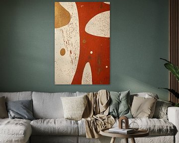 Abstracte vormen met gouden accenten van Imperial Art House