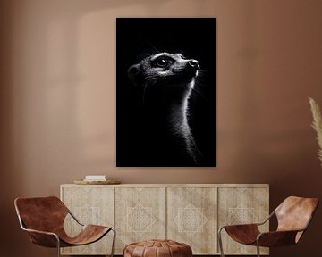 Stokstaartje van Poster Art Shop