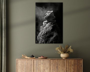 Caméléon à barbe sur Poster Art Shop