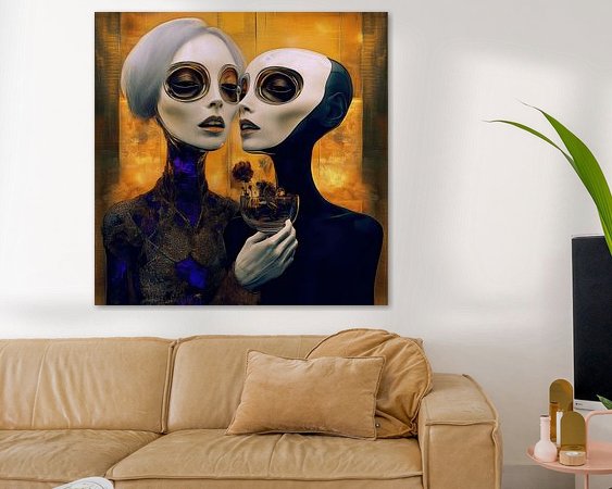 Example of the artwork in a room