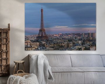Eiffeltoren bij zonsondergang van Melvin Erné