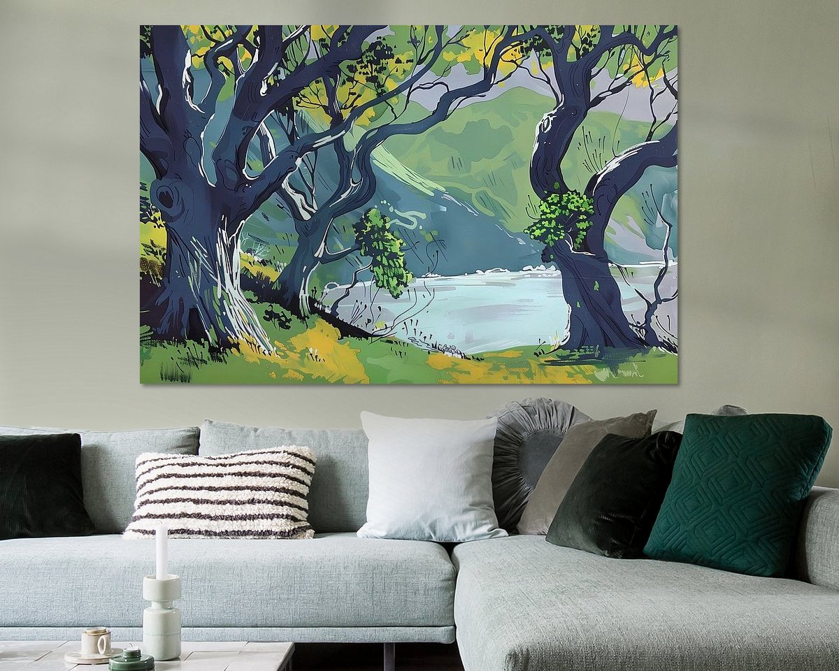 Example of the artwork in a room