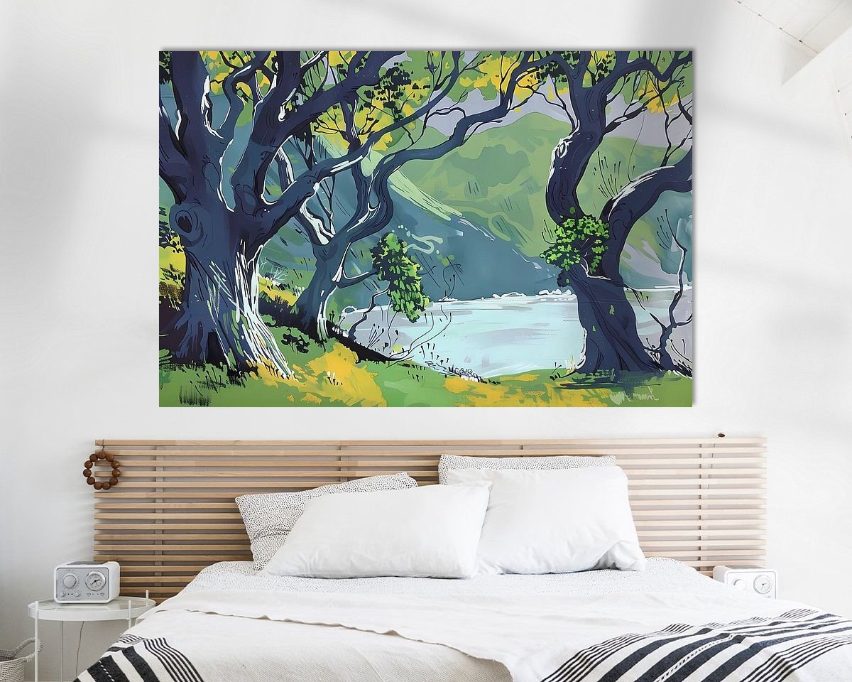 Example of the artwork in a room