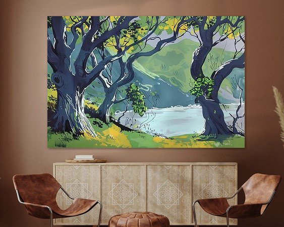 Example of the artwork in a room