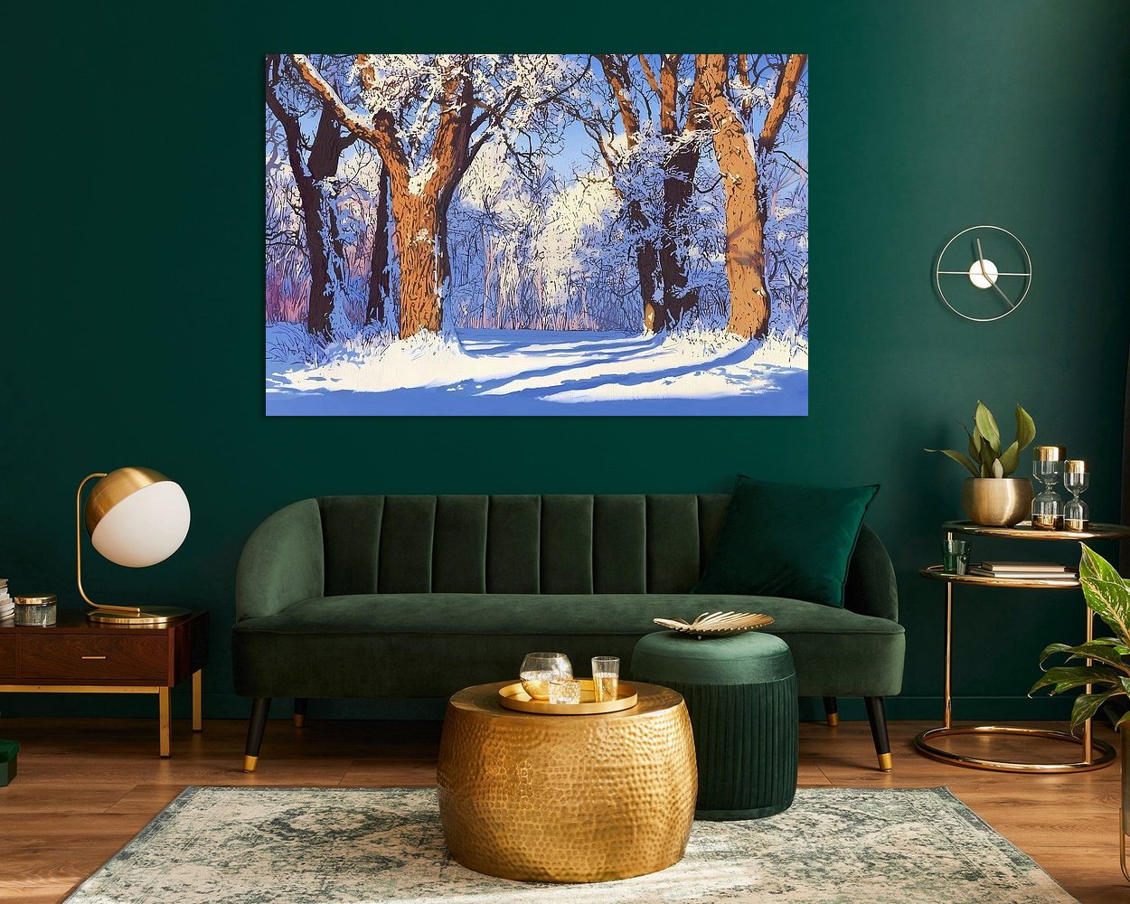 Example of the artwork in a room