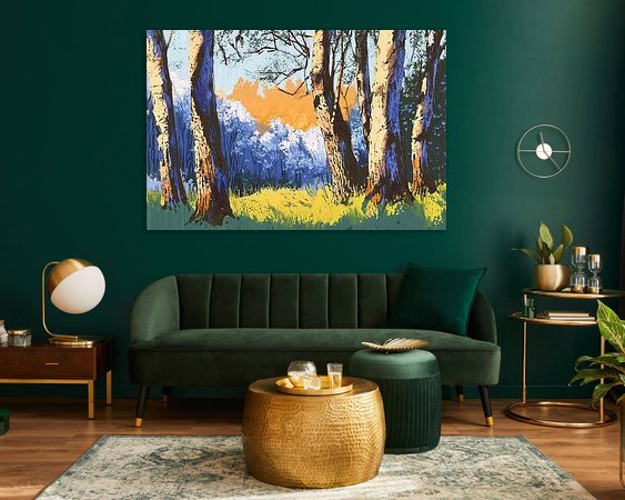 Example of the artwork in a room