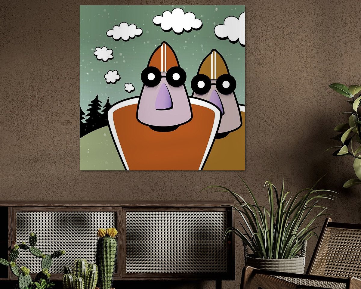 Example of the artwork in a room